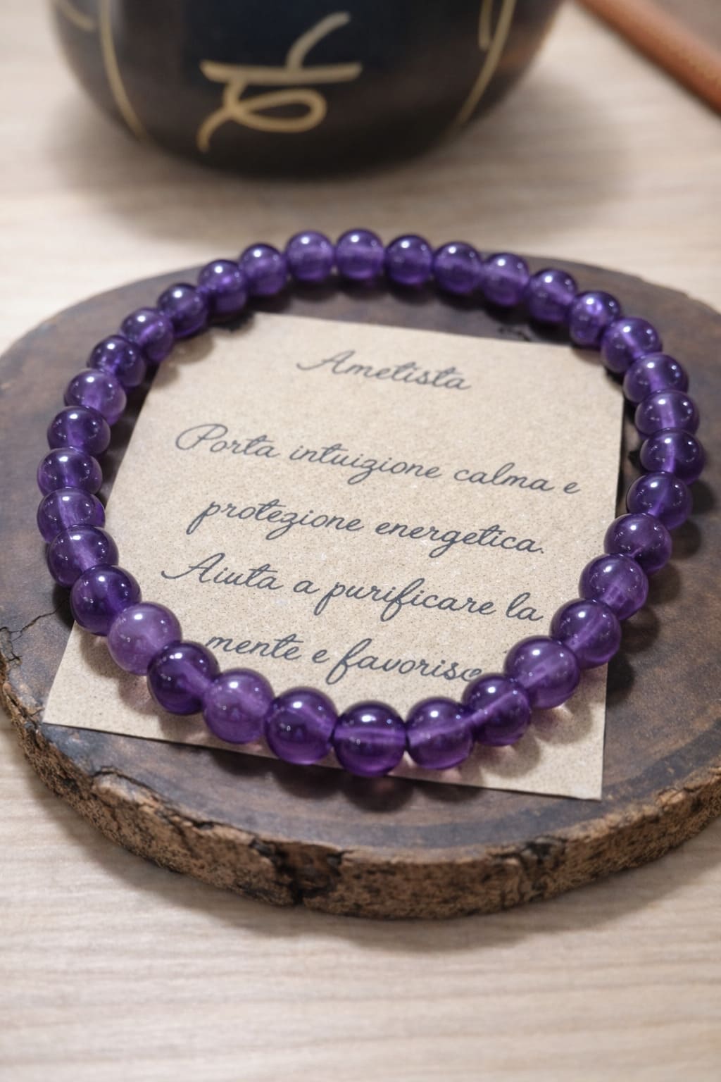 Bracciale elastico Ametista