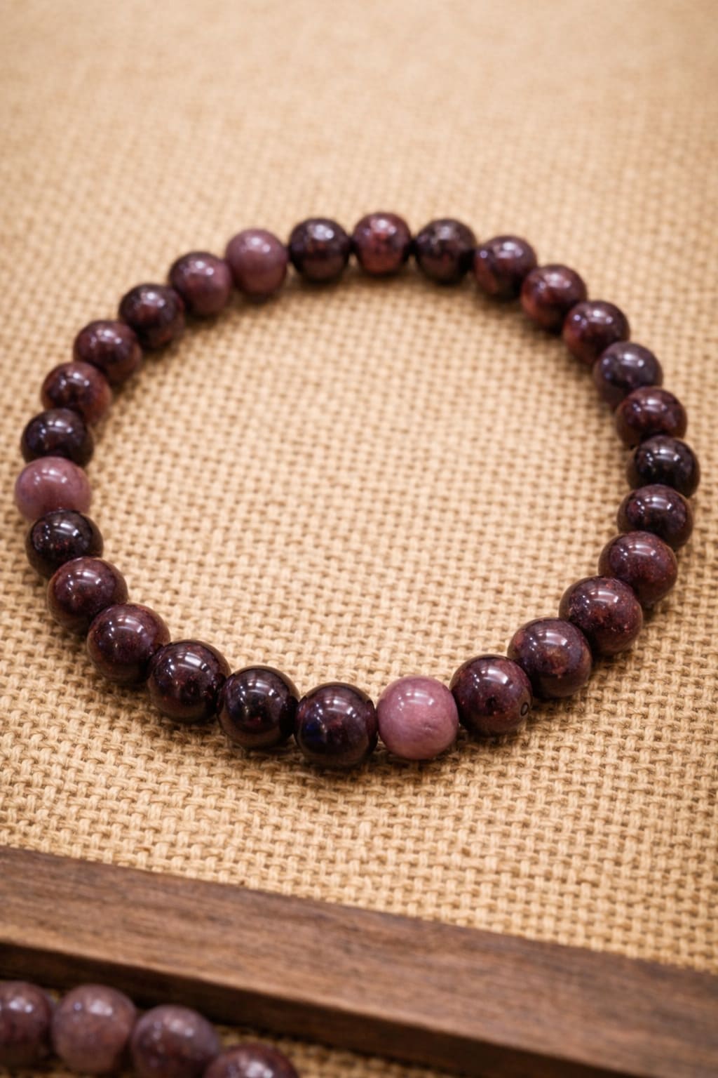 Bracciale elastico Rodonite