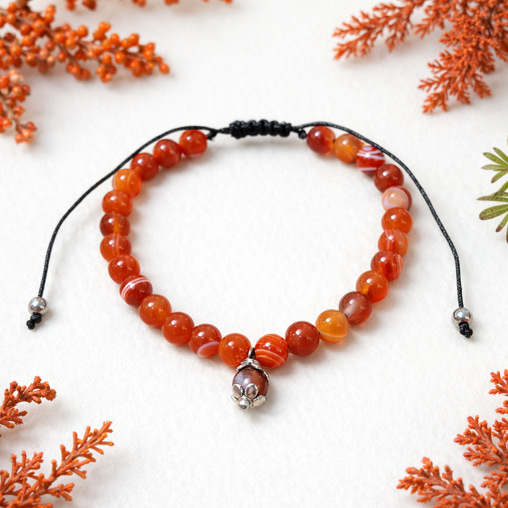 Bracciale Su Coccu Agata Corniola