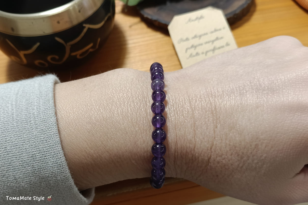 Bracciale elastico Ametista