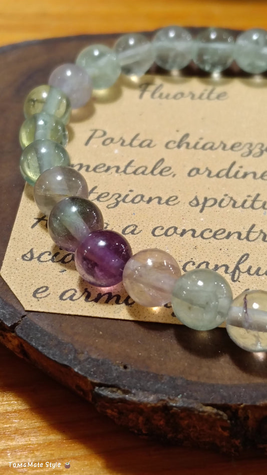 Bracciale elastico Fluorite