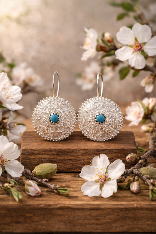 Orecchini filigrana turchese