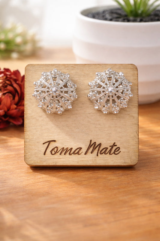 Orecchini bottone sardo classico