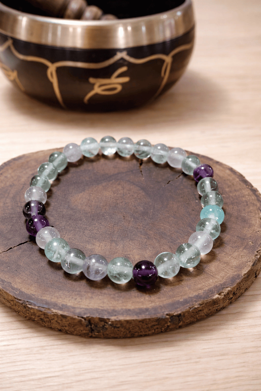 Bracciale elastico Fluorite