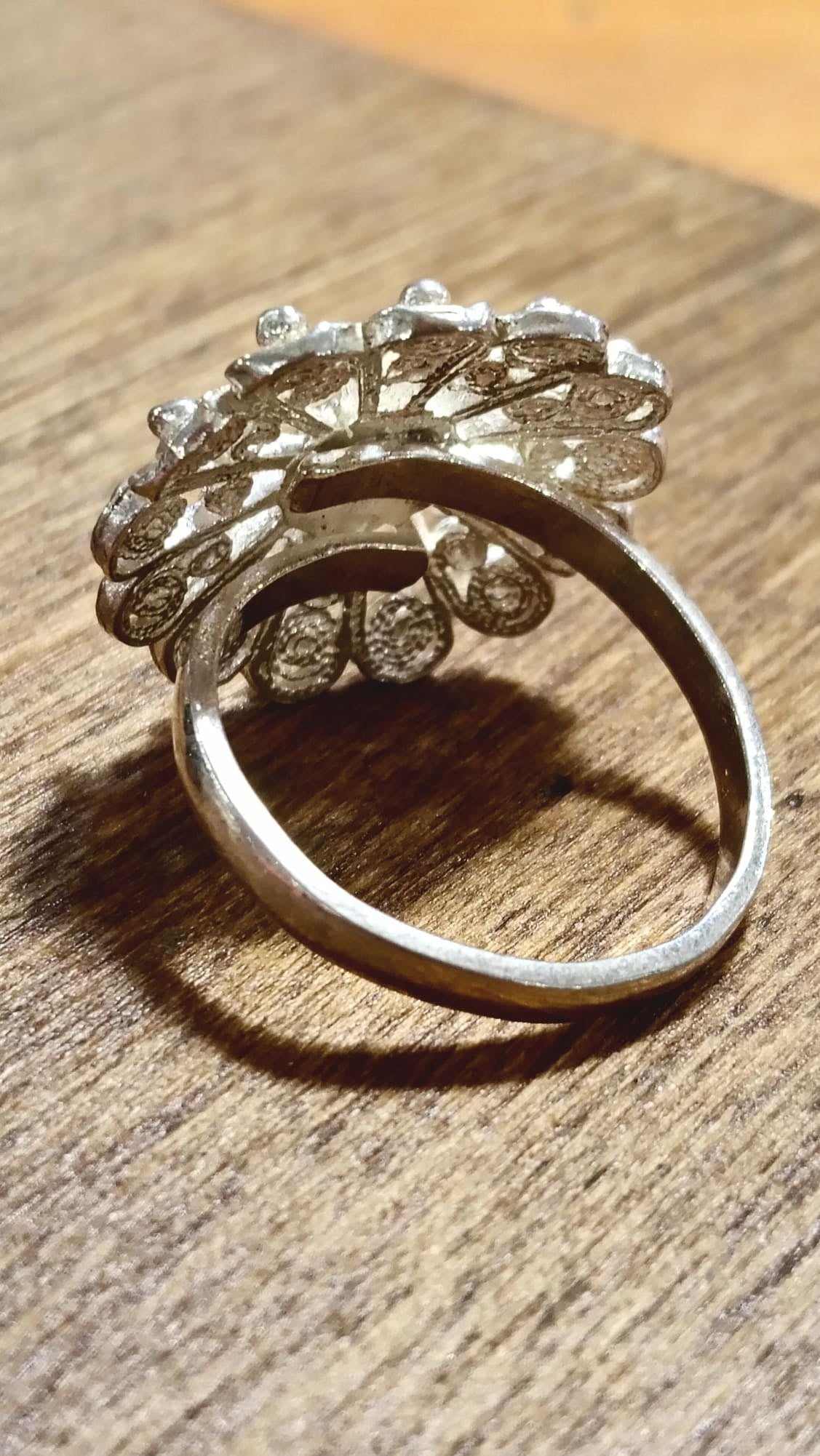 Anello argento Fiore sardo