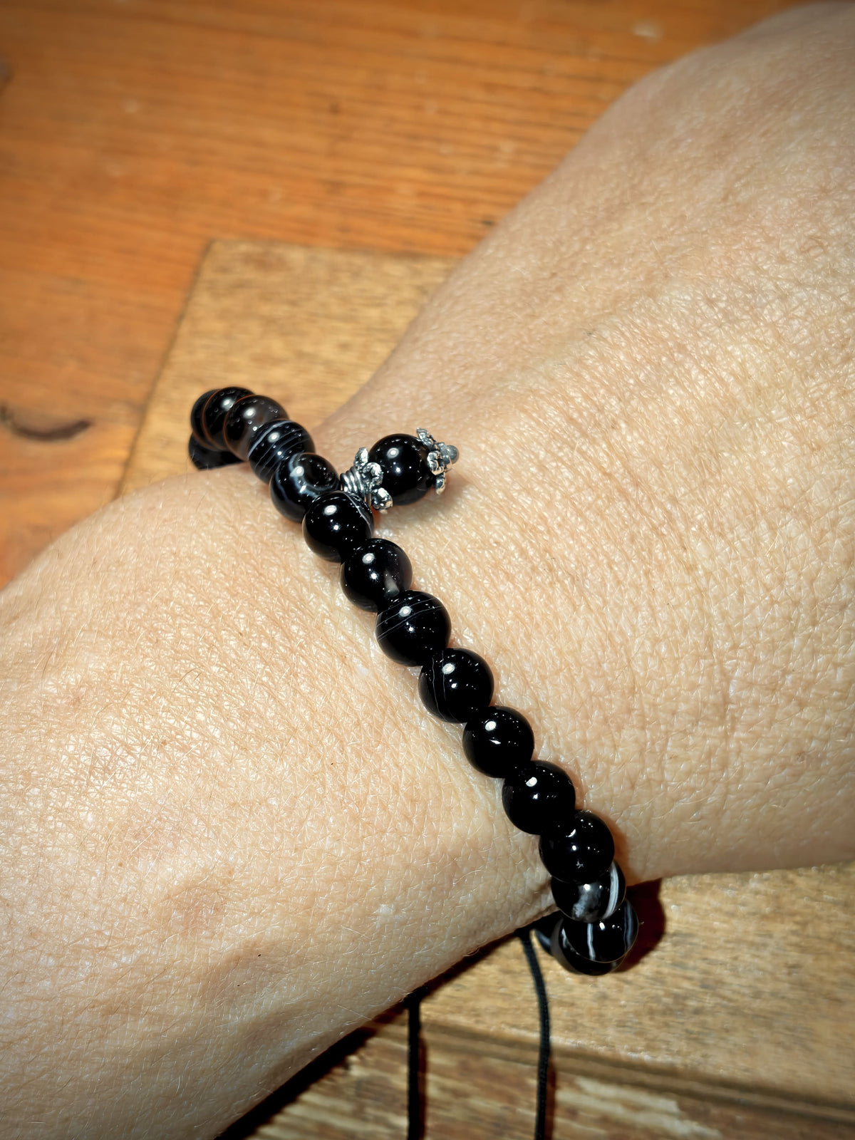 Bracciale Su Coccu Agata Nera