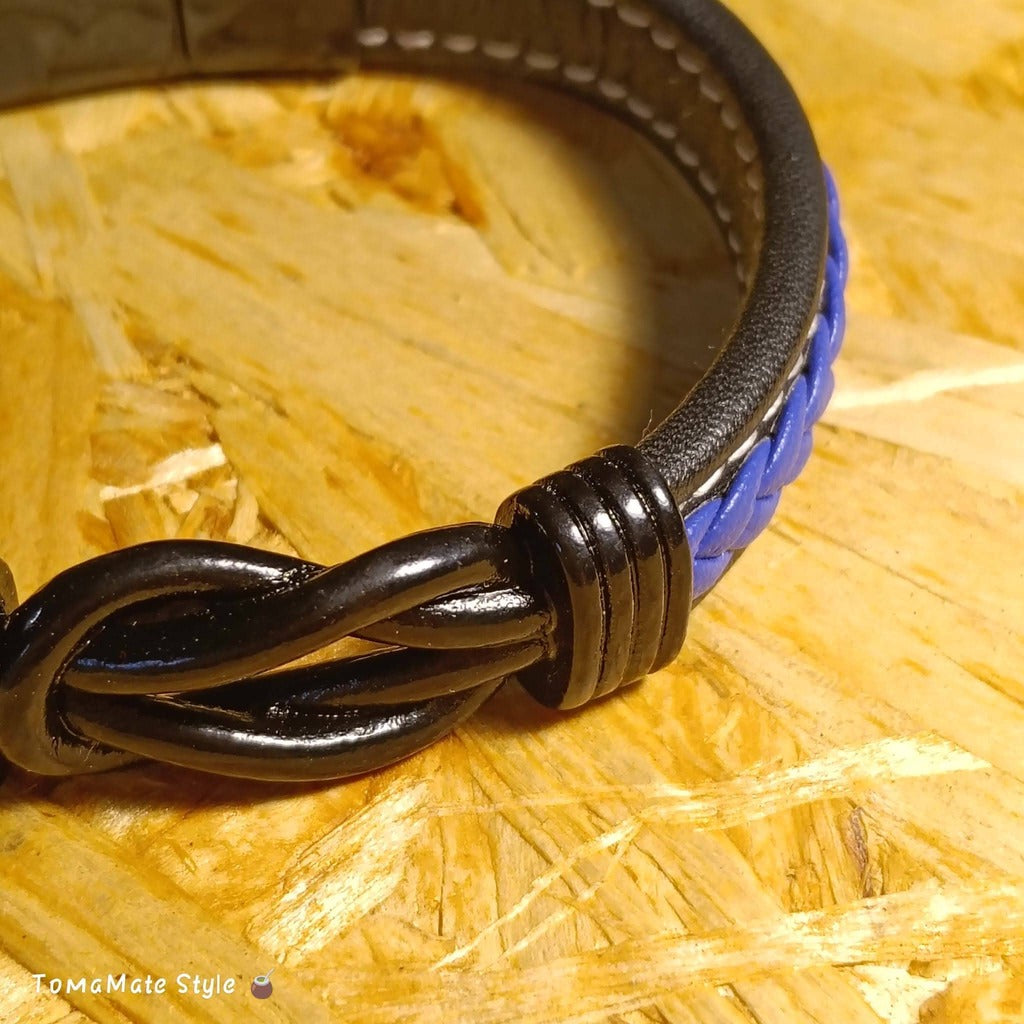 Bracciale Uomo Infinito in Ecopelle intrecciata