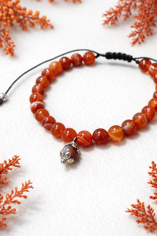 Bracciale Su Coccu Agata Corniola