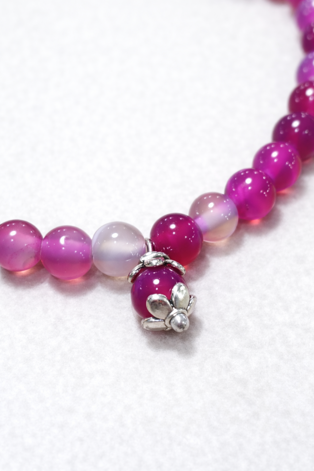 Bracciale Su Coccu Agata Fucsia