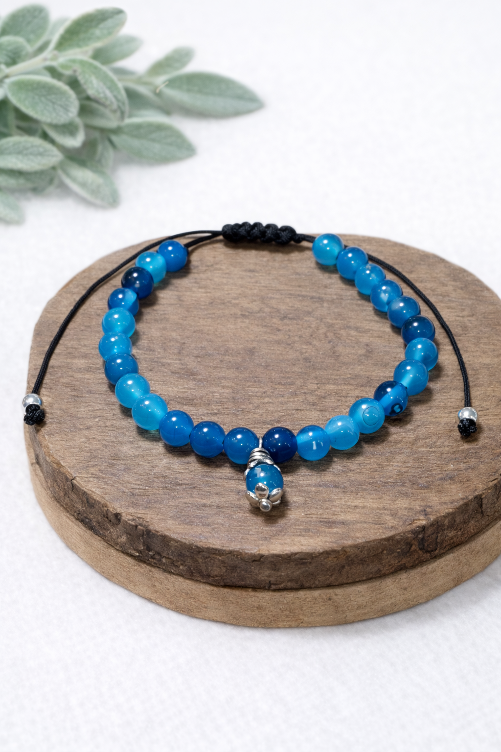 Bracciale Su Coccu Agata Celeste