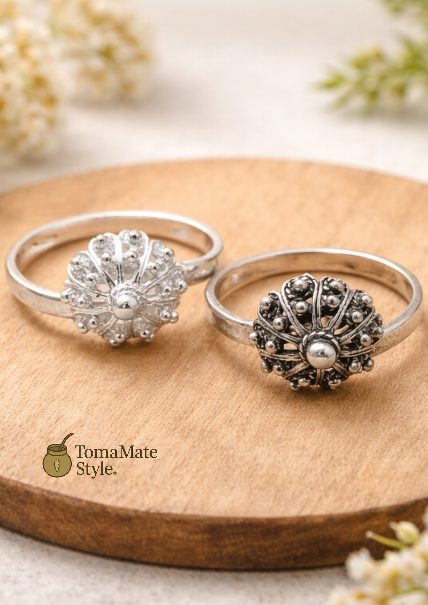 Anello Argento Bottone Sardo